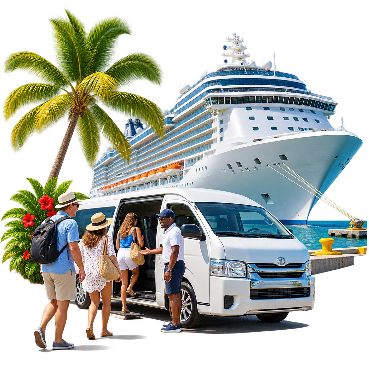 Cruise ship port pickup
